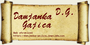 Damjanka Gajica vizit kartica
